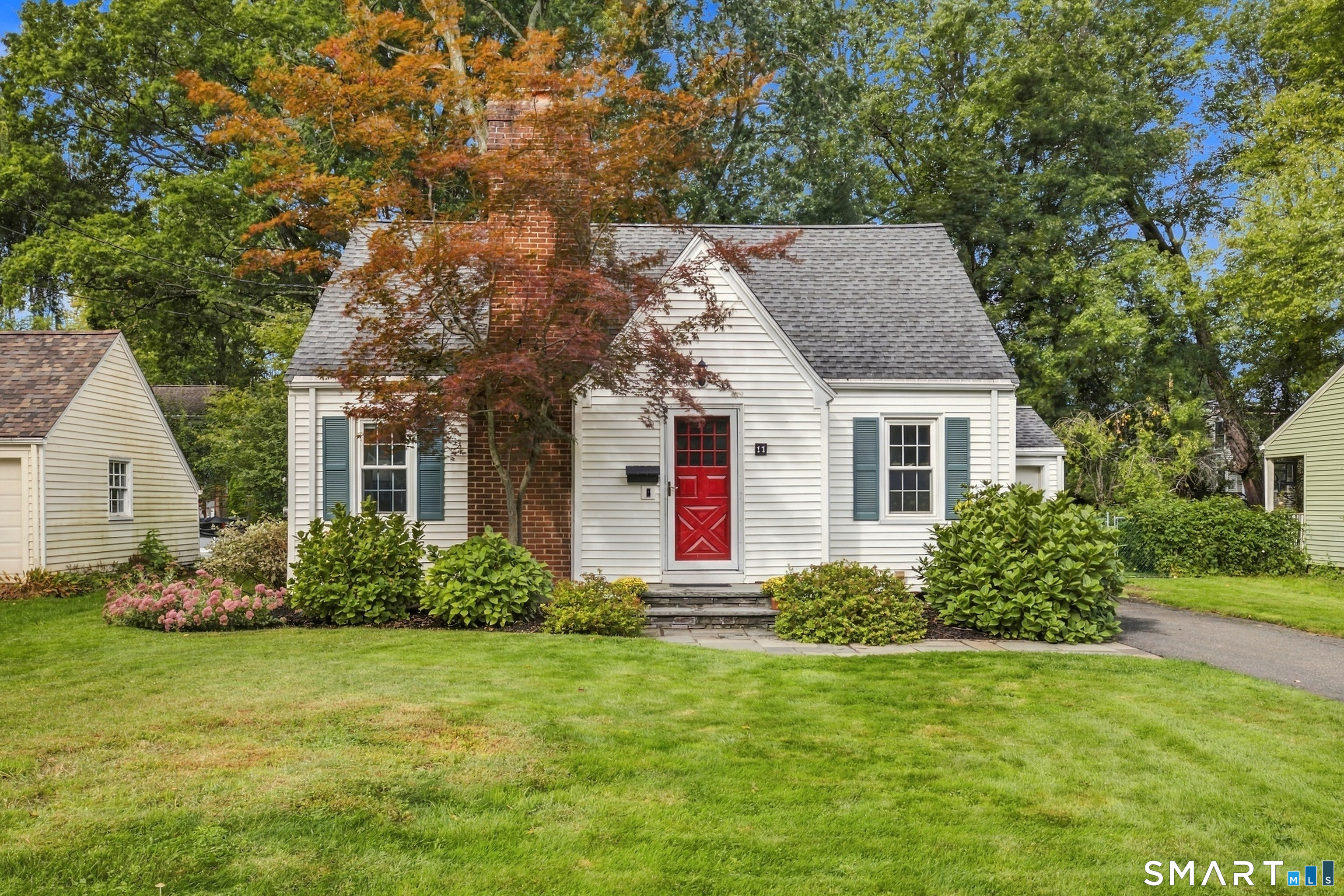 Welcome to 11 Farnham Road, a meticulously maintained Cape-style home ideally located in the heart of West Hartford, within walking distance to Elizabeth Park, West Hartford Center, and Whiting Lane Elementary School. The first floor features a spacious living room with wood-burning fireplace, formal dining room, large eat-in kitchen with brand-new granite countertops and stainless-steel appliances, plus a first-floor bedroom and full bath. Upstairs offers two generously sized bedrooms and an updated full bath. Enjoy hardwood floors throughout, replacement windows, and a brand-new high-efficiency heating and hot water system. The private rear deck and backyard provide the perfect setting for relaxing or entertaining. Additional highlights include a one-car attached garage.