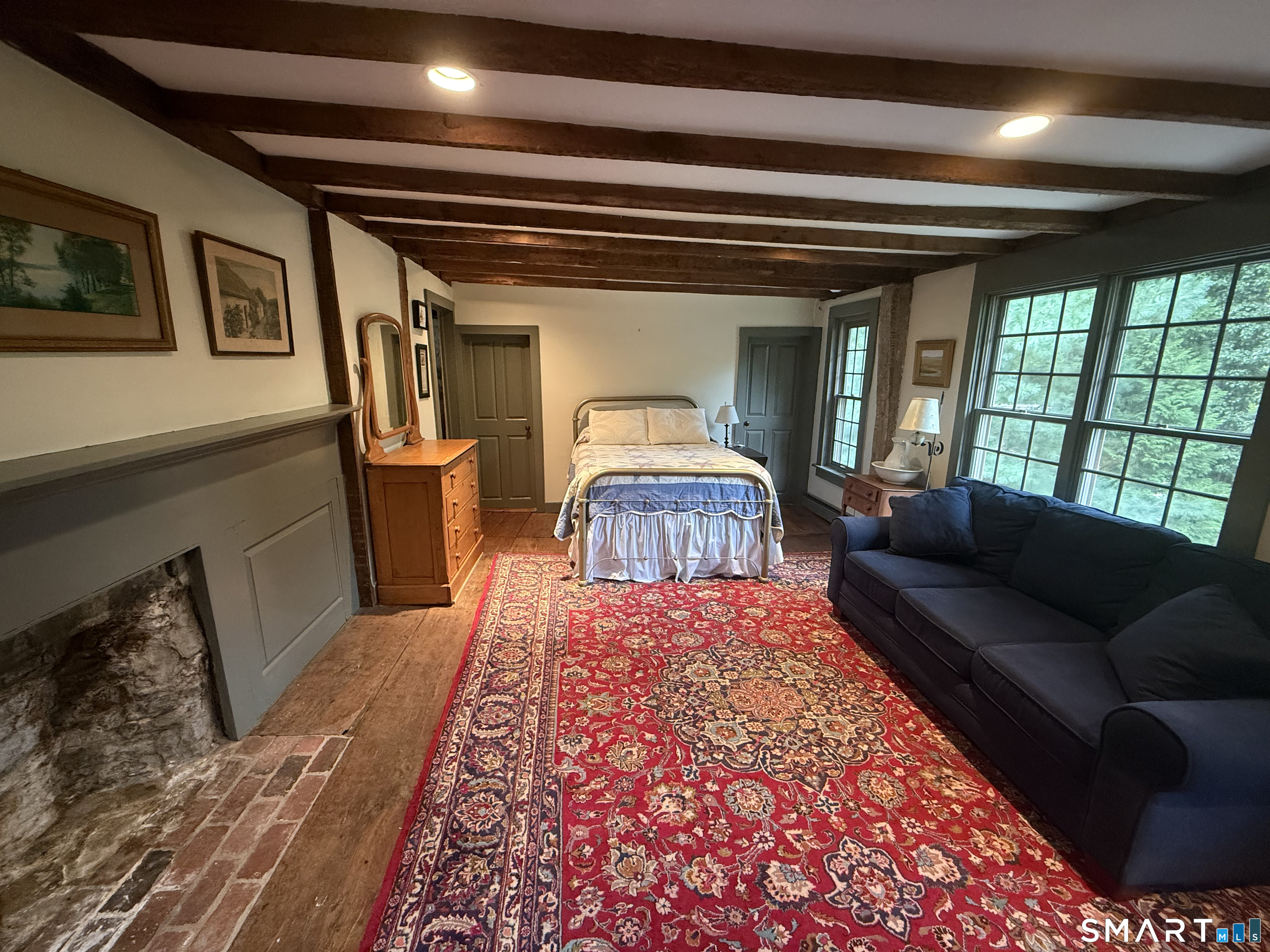 Setup as a bedroom