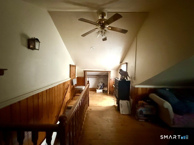 Hallway and closet area of upstairs bedroom