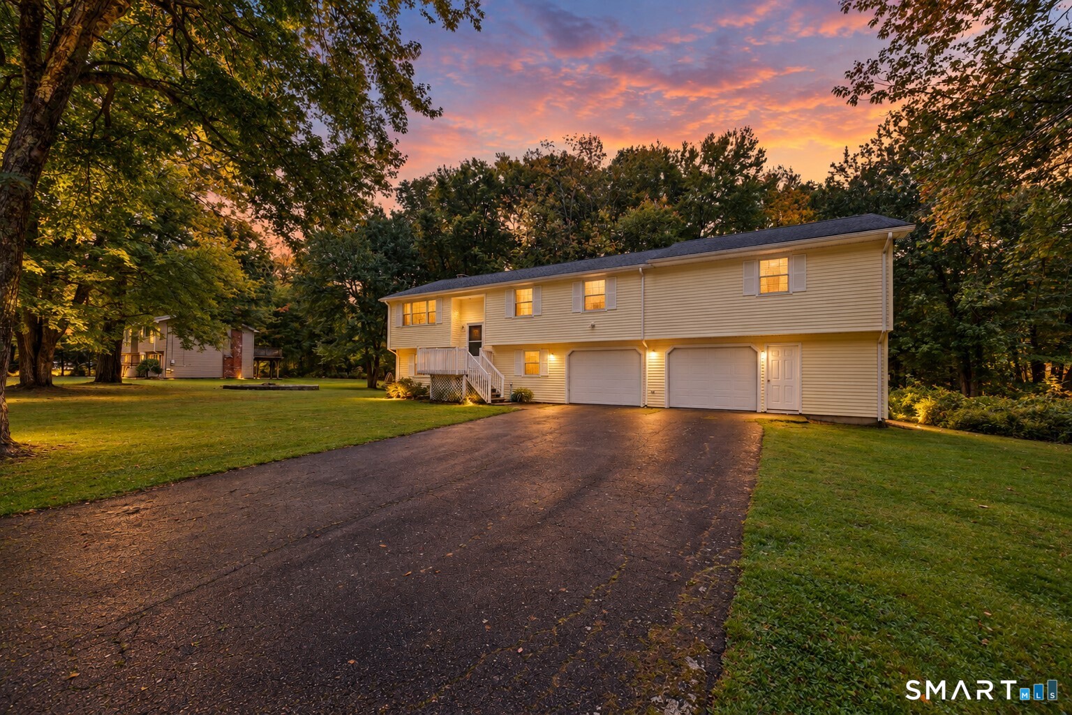 Rarely available five-bedroom home offering plenty of space and a versatile floor plan with lots of possibilities. The main level features a large eat-in kitchen with updated flooring and sliders leading to an newer deck, along with a spacious living room with vaulted ceilings and hardwood floors. The first floor also includes two updated bathrooms and five good-sized bedrooms, including a primary bedroom with walk in closet and sliders to a private deck. The finished lower level offering additional space for a family room, office, gym, or entertainment area, also features newer composite flooring and sliders providing access to a private backyard. Attached is an oversized two-car garage providing plenty of room for vehicles, storage and recreational equipment, also with newer garage doors. A great opportunity for those looking for room to spread out! All located just minutes from Soapstone mountain and Crystal lake which gives you easy access to hiking, swimming, boating, fishing and other outdoor activities.