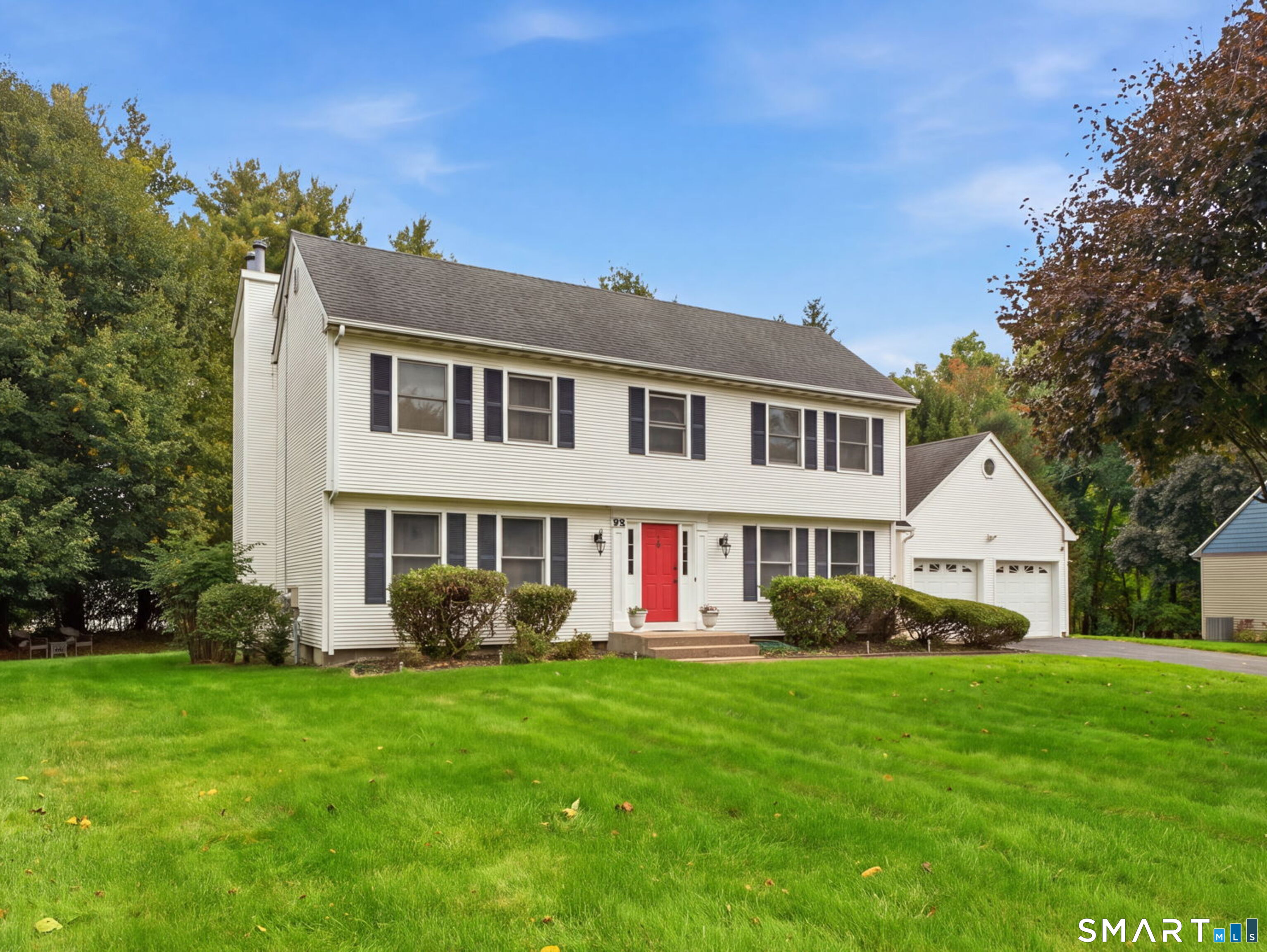 Make this spacious 4 bedroom Colonial that's situated in a desirable neighborhood your home. The main level offers a bright living room, formal dining room, family room with fireplace and a spacious kitchen featuring granite countertops with breakfast-bar seating. Upstairs you'll find four bedrooms and two full baths. Additional space in the lower level family/recreation room. Enjoy the the backyard, deck, and patio, ideal for outdoor gatherings. An attached two-car garage completes the home.