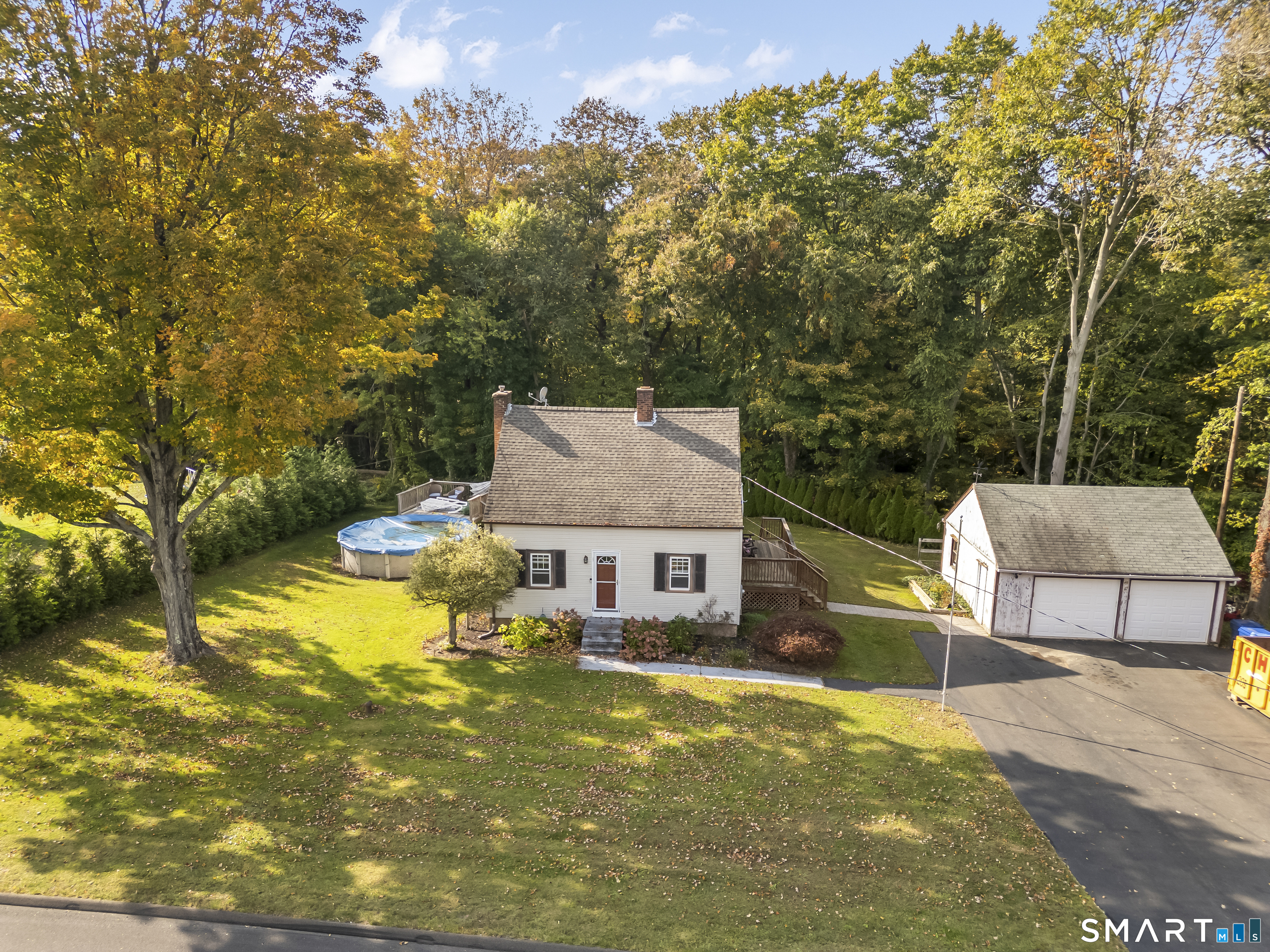 Welcome to this charming three-bedroom, one-bath Cape-style home, ideally situated with convenient access to North Branford, Branford, and North Haven. This inviting property offers comfortable living space, a two-car garage, and a private backyard featuring a pool-perfect for relaxing, entertaining, and enjoying the warmer months. Enjoy outdoor living from the side deck or back patio, providing plenty of space for gatherings, dining, or simply unwinding. Adding to the property's appeal, a 200 amp electrical service has been added. Also, a peaceful stream runs behind the home, creating a scenic and tranquil backdrop. With its convenient location, outdoor amenities, and classic Cape-style character, this home offers a wonderful opportunity for comfortable living with plenty of potential to make it your own.