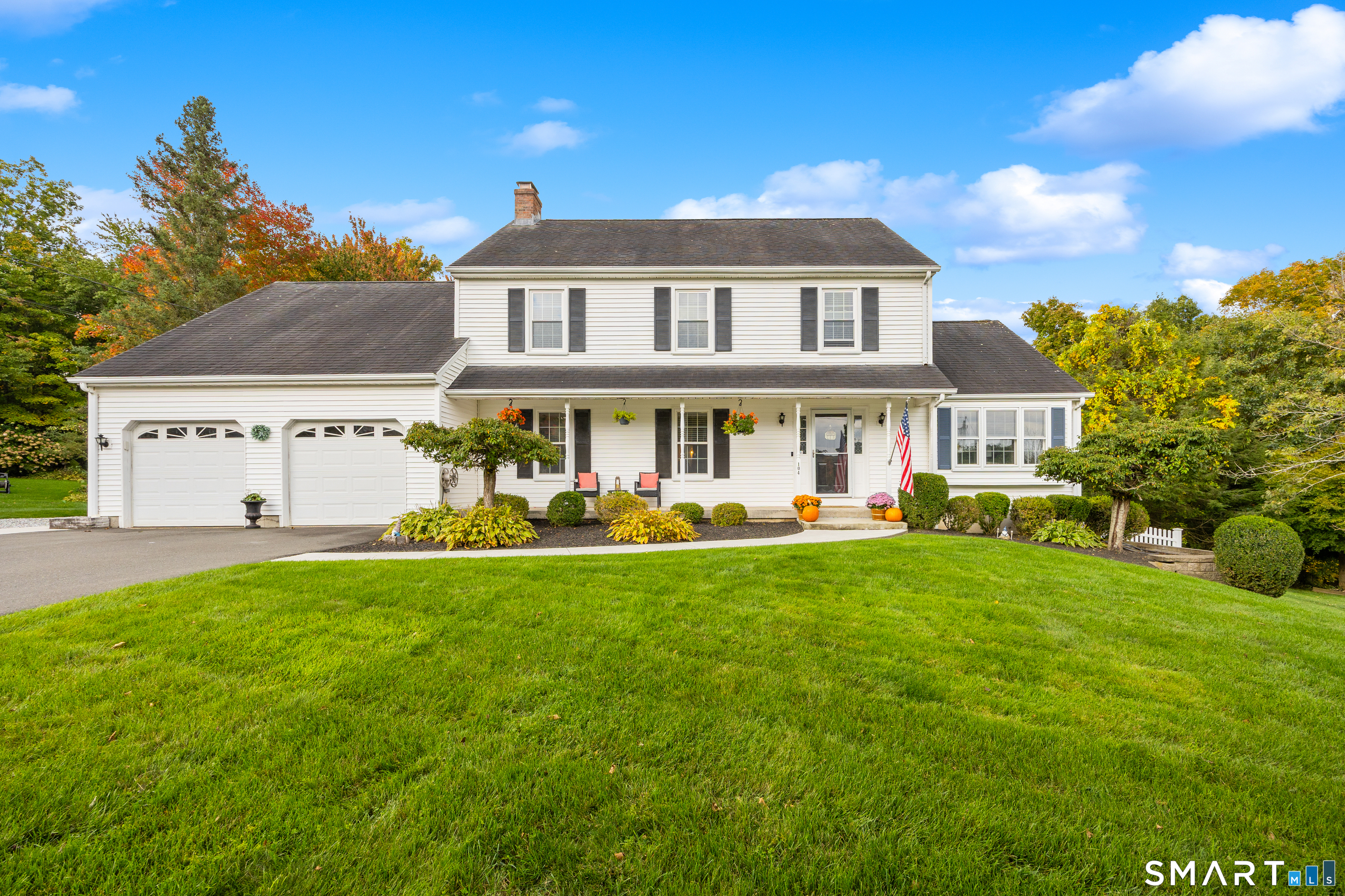 Custom Craftsmanship, Unparalleled Curbside Appeal, and Pride of ownership to a Majestic Magnitude on full display with this 4 Bedroom 2.5 Bath, 2800sf+ Watertown Colonial. A master class in skilled carpentry abounds immediately upon entry into this open concept, hardwood laden main level living space. The Living room adorns built ins, recessed lighting, and a wood burning masonry fireplace tastefully encased w/ ornate woodwork. Eat-In Kitchen w/ island is equipped with stainless steel appliances, beaming granite countertops, tile flooring and offers slider access to the freshly revitalized Trex decking guiding owners to the lush emerald, green rear grounds, bursting with leisurely potential. The sundrenched formal dining room features bay windows and crown molding. A cavernous family room w/ cathedral ceiling and split system rounds out the main level living space. Upper level features a Capacious primary bedroom suite w/ recently remodeled full bath. Each of the additional 3 spacious bedrooms has ample closet space, plush carpeting and ceiling fans. Brand new, finished lower level w/ walkout adorns engineered wood flooring and a delightful addition of 550+ sf to enjoy. Precision, focus and skillful detail noted upon Every nook of this spectacular home. A highly advantageous solar program, thorough updating, soothing earth tone vibes and a desirable neighborhood further distinguish this estate from all its peers. The time is Now to Capture this Captivating Watertown Jewel.