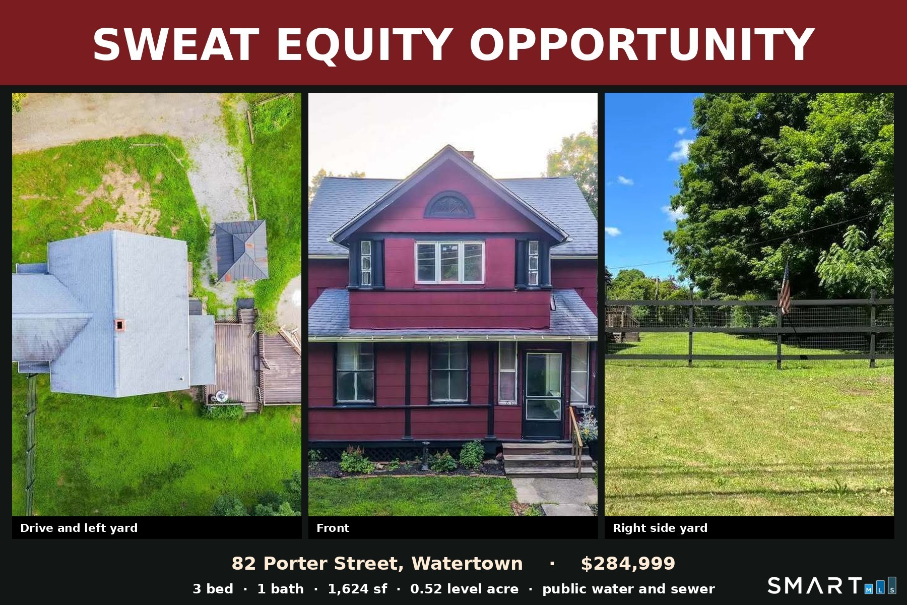 Photo 1 of Single family home for sale at 82 Porter St, Watertown, CT 06795 | MLS# 24168298 | Listing updated on 2026-10-06