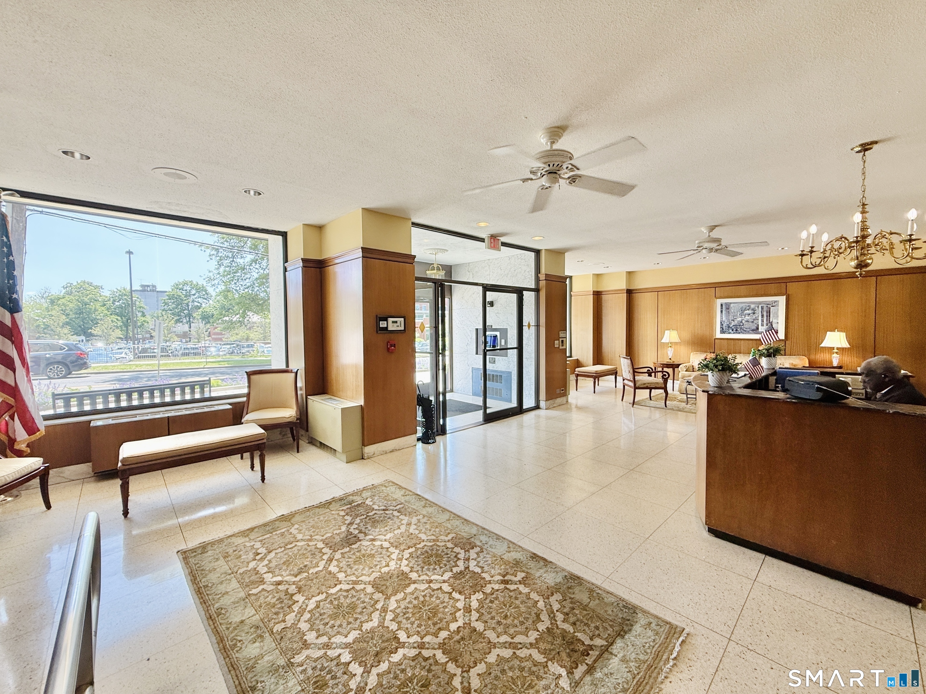 Attractive and welcoming lobby with concierge.