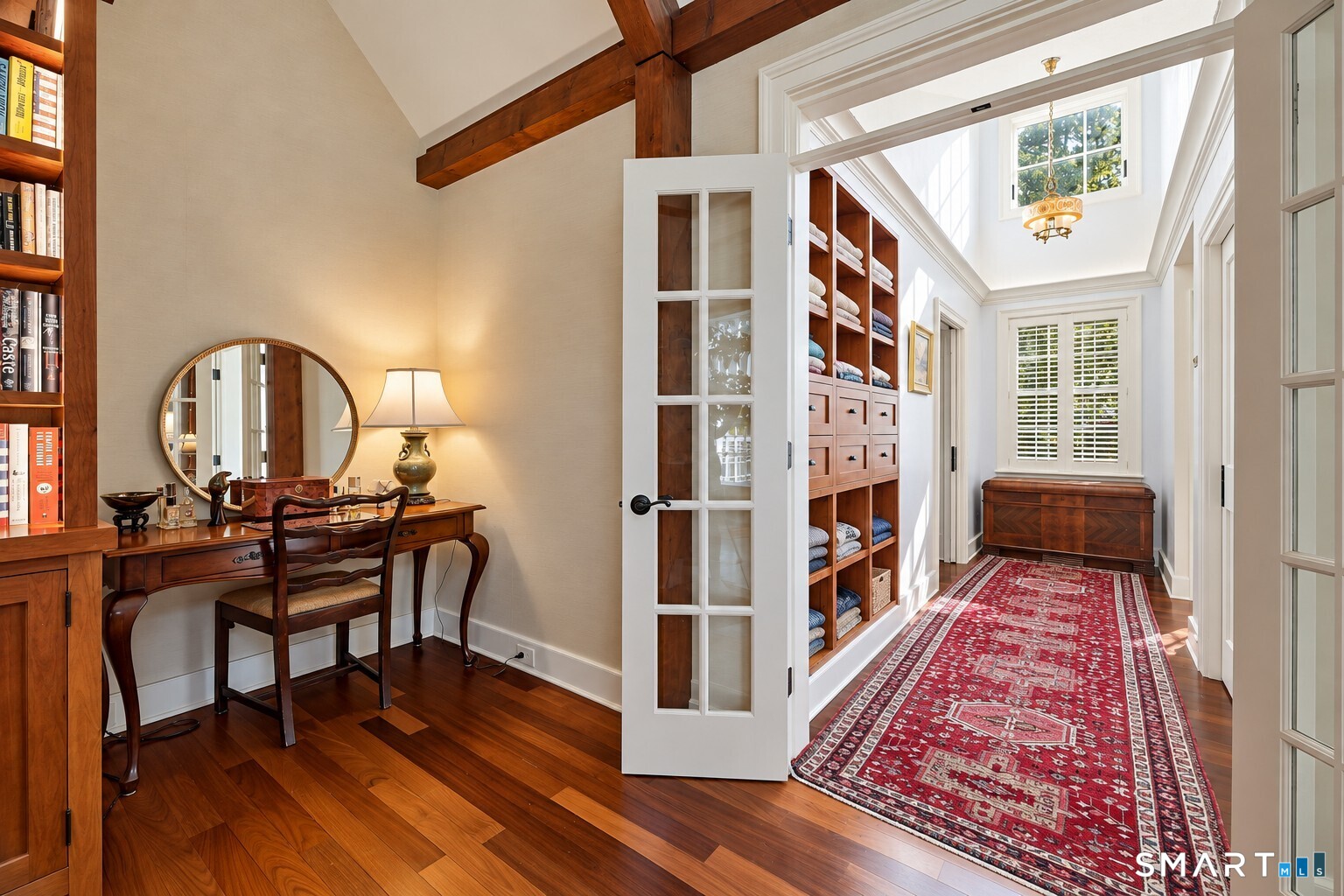 An incredible re-design with custom cherry cabinetry, bath with steam shower, private loo and air-jet tub - all with views