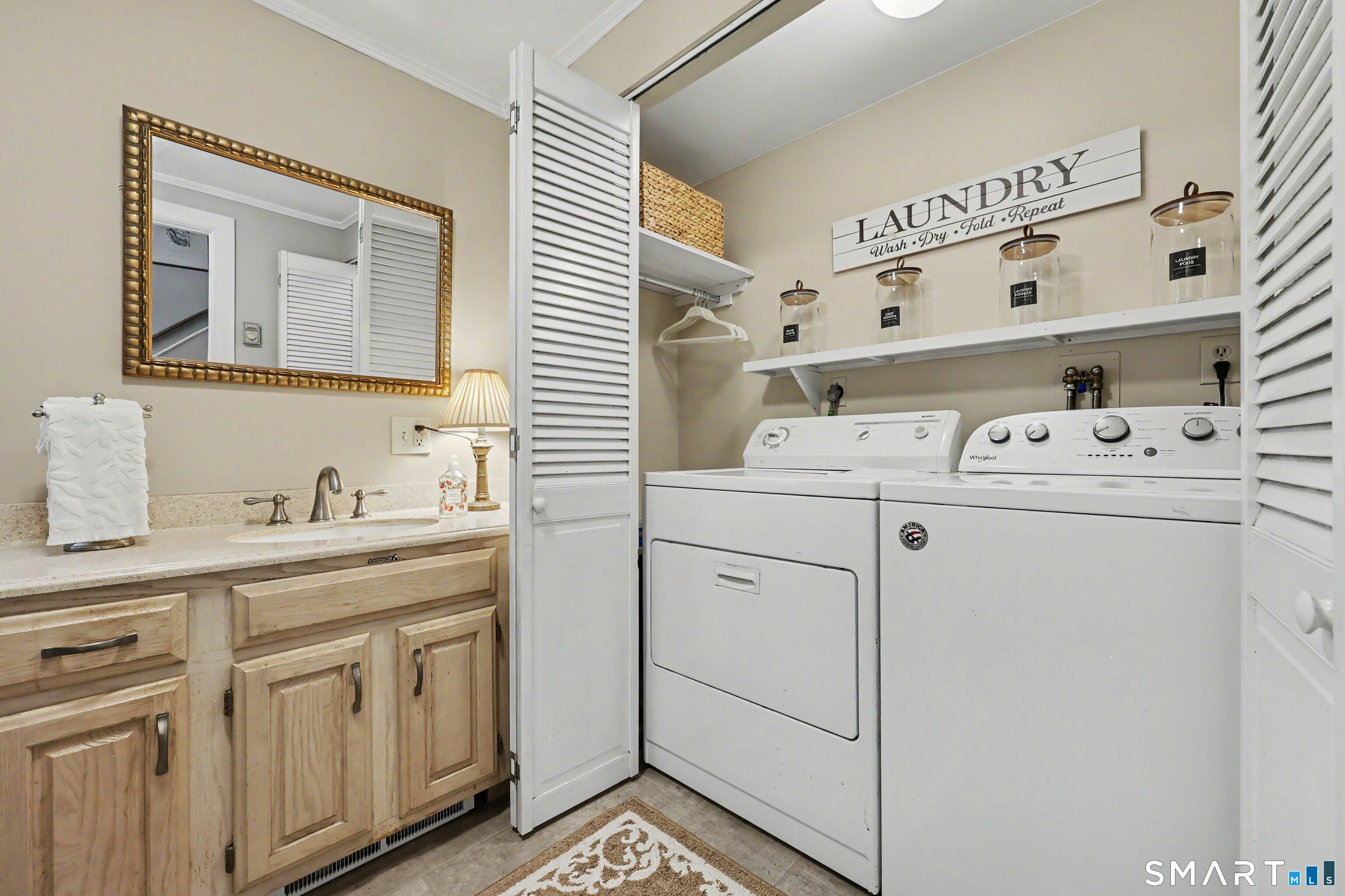 With Laundry Closet