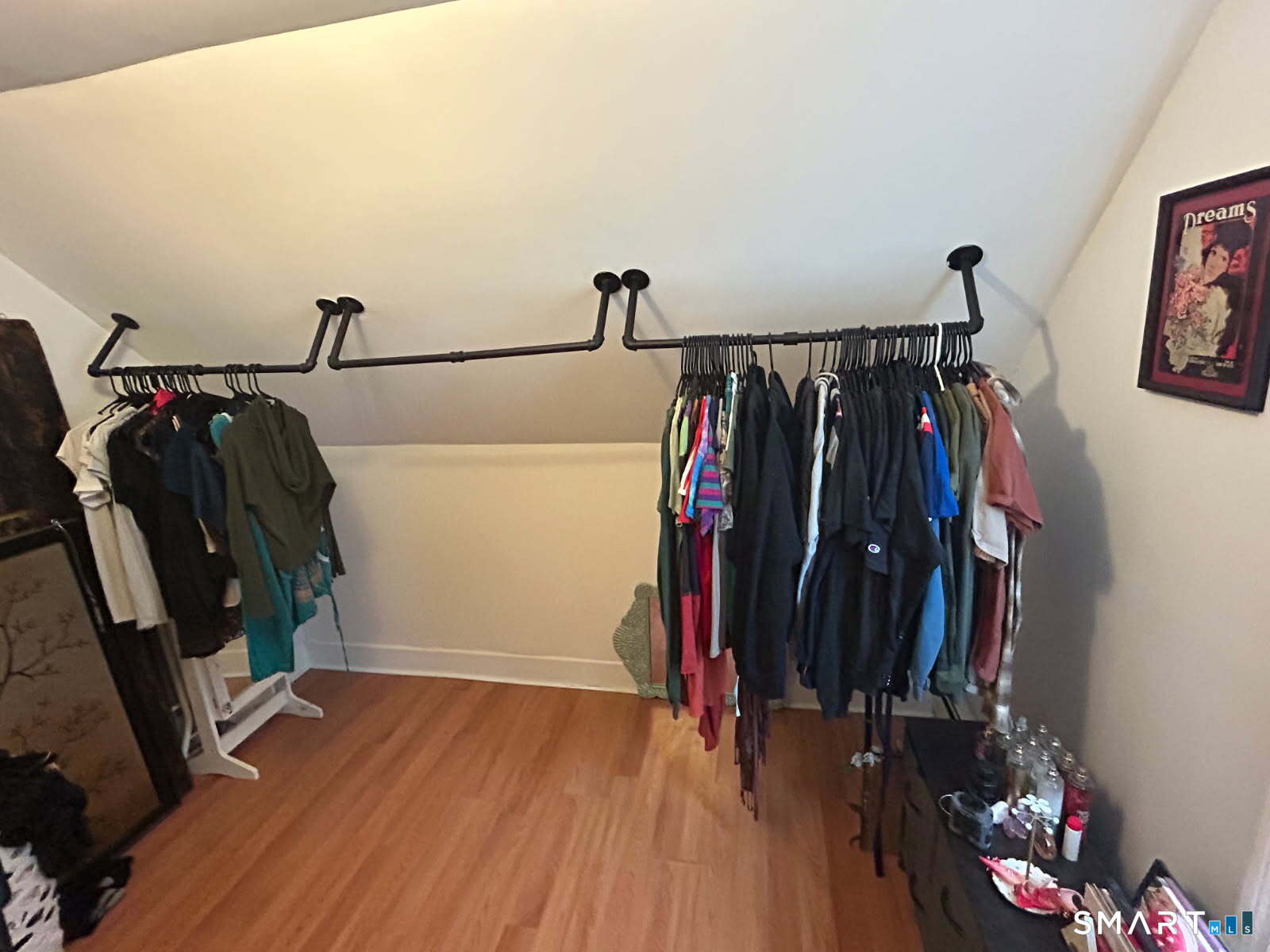 Currently being used as a walk-in closet