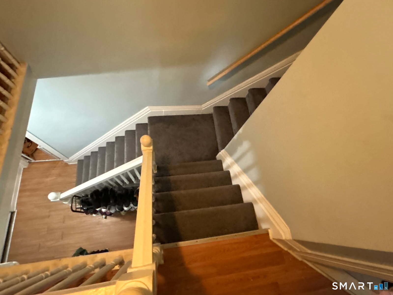 Stairs from first to second floor