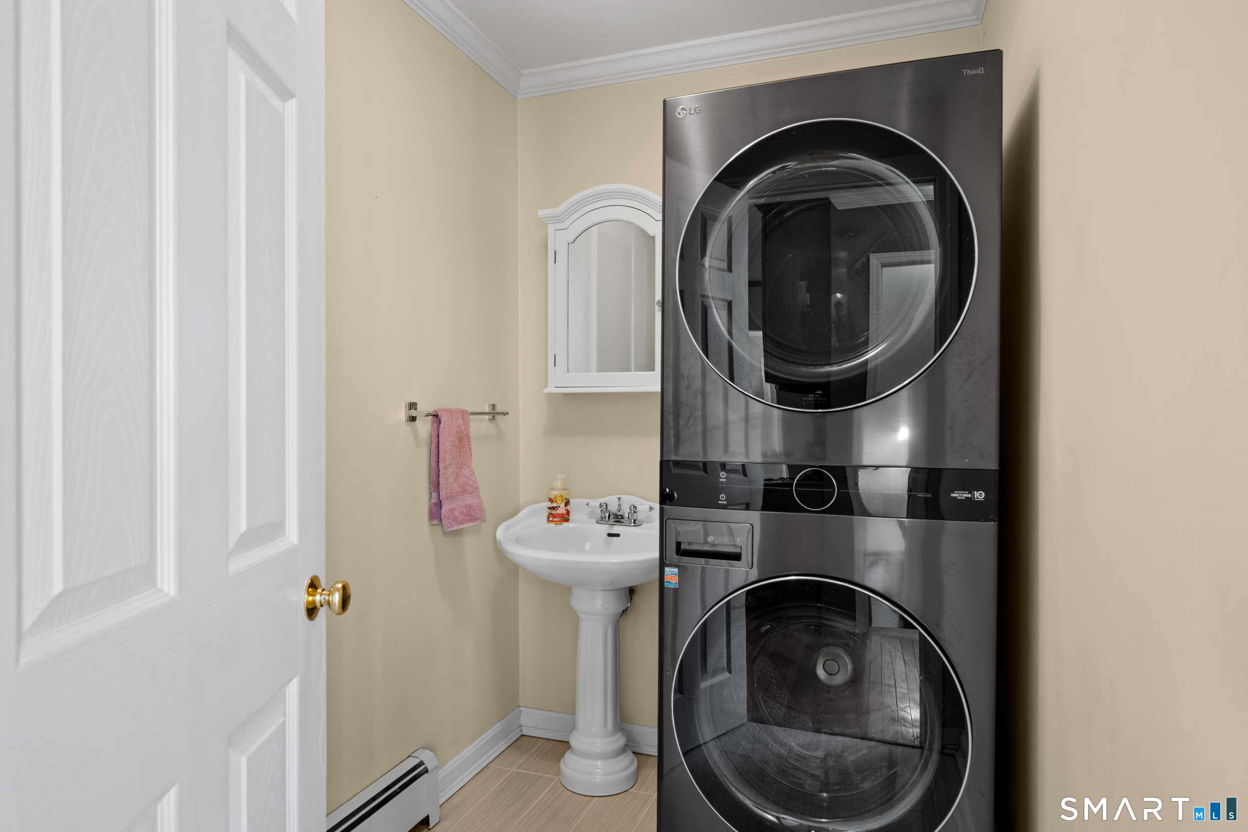 First floor half bath and laundry