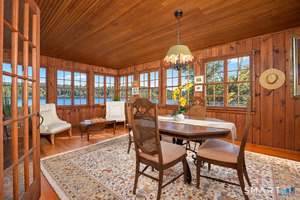 Formal Dining Room with walls of glass