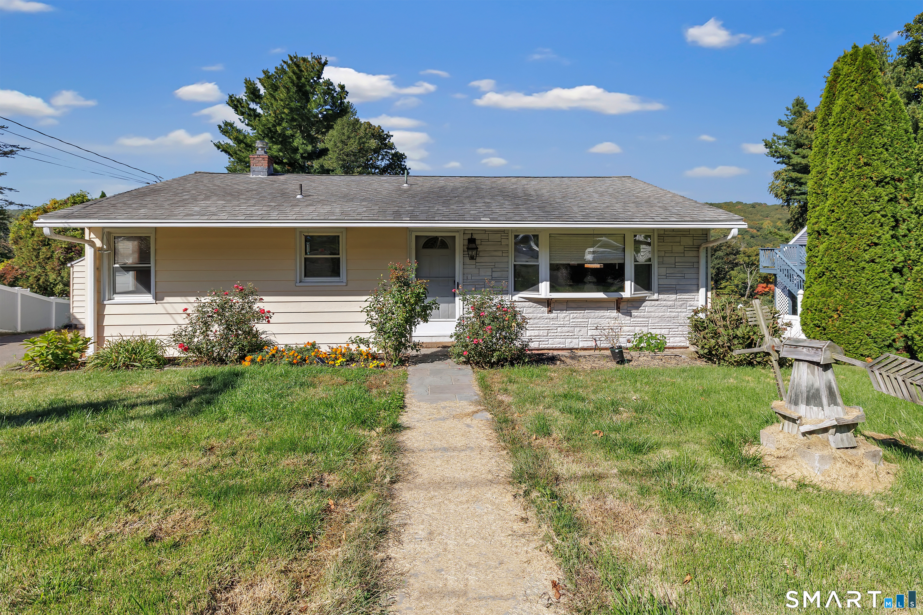 This beautiful, well-maintained ranch, located in Seymour boasts over 1100 sqft of living space and easy access to both RT8 & RT34. Walking into the home you are greeted by a large living room with hardwood floors and a huge bay window that lets in ample light. The Eat-in-Kitchen has beautiful cabinets and plenty of room to prepare & enjoy meals. Off the kitchen, there is a small screened-in room that leads out to the back deck. Also on the main level, are 3 large bedrooms and the full bathroom. The finished lower level of the home has plenty of room for an entertaining space, workout area, office or game room. The one-car garage is detached and provides room for storage or a small workplace.