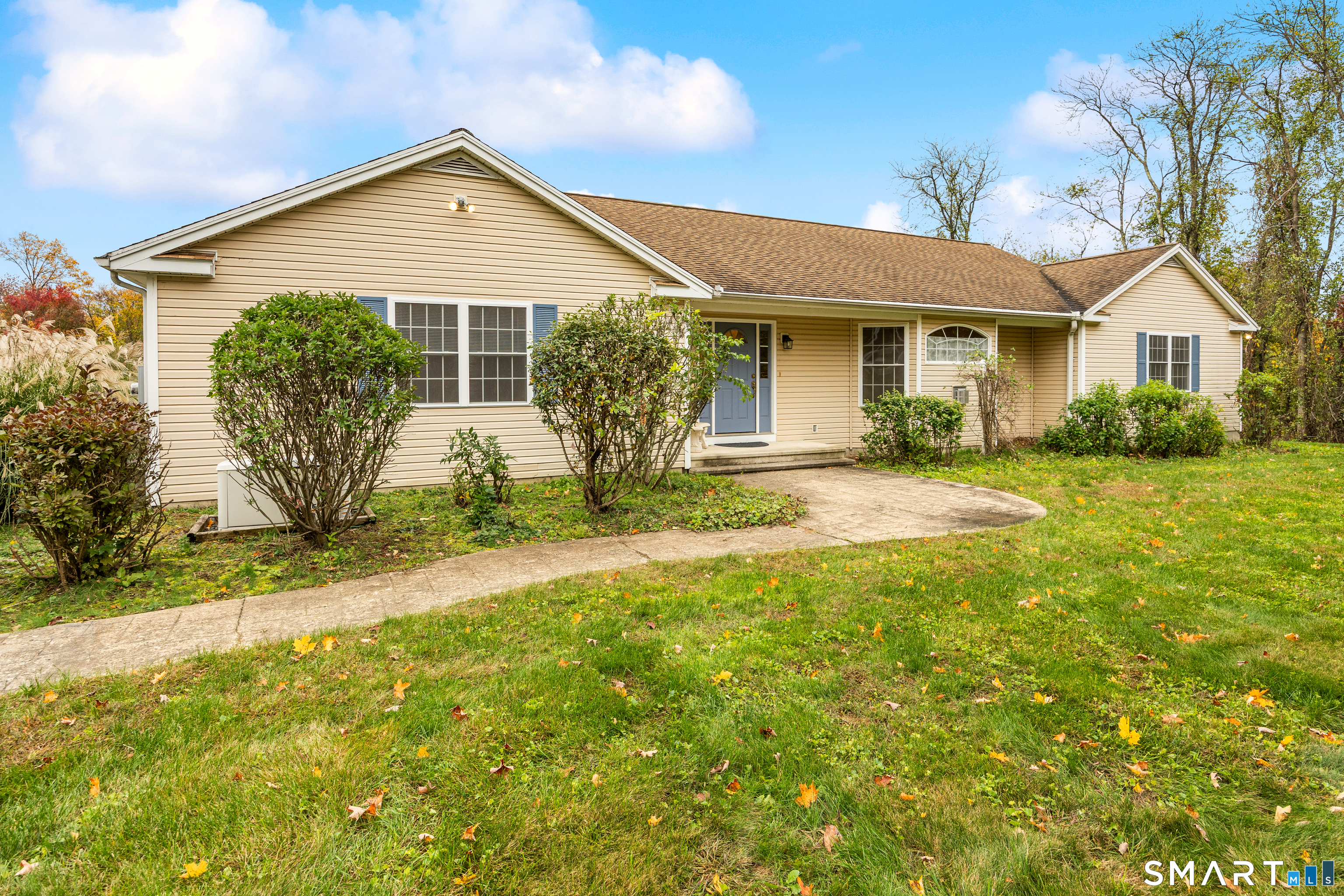 Built in 2004, this inviting 2,213-square-foot ranch offers the perfect blend of comfortable one-level living, timeless charm, and desirable amenities. Beautiful archways and gleaming hardwood floors add character and warmth throughout the home. The large living room/great room features a gas fireplace, creating a cozy and welcoming space to relax or entertain. The spacious kitchen boasts tons of storage, providing plenty of room for all your culinary needs. The home features three bedrooms and two full bathrooms, offering comfort and convenience. Additional highlights include central air conditioning, a central vacuum system, and a whole-house generator for added comfort and peace of mind. The full, heated, unfinished basement offers tremendous potential for future expansion, whether you envision additional living space, a home gym, recreation room, or workshop. Outside, enjoy a large, level lot with plenty of room for outdoor activities, gardening, and entertaining. With generous living space, charming architectural details, and endless possibilities to make it your own, this home is one you won't want to miss! Come enjoy the Bethany countryside with convenient access to Rte. 8, Rte. 15, Rte. 63, I-95, and surrounding towns. Amity school system.