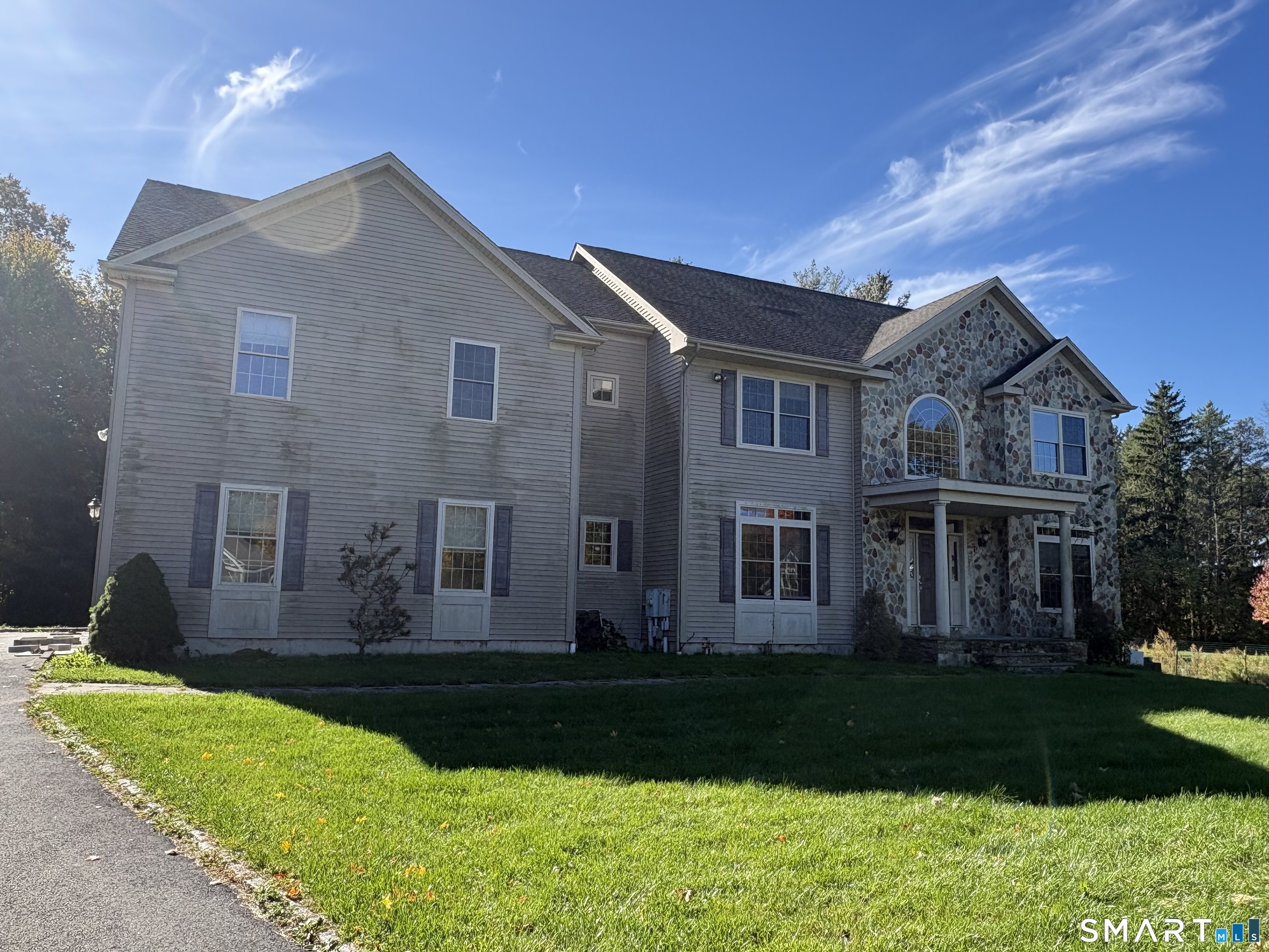Investors and Contractors take notice. This 3,839 Colonial is ready to be brought back to life. Features include a huge Family Room with cathedral ceilings and a fireplace with an open floor plan that includes the large eat-in kitchen, dining area, and slider to the back deck. Town shows this as a 3 bedroom home but easily can be 4 or 5 bedroom depending on how you use the other rooms. Outside there is an inground pool with spa and outdoor kitchen area. Prior water damage led to this property being stripped to the studs awaiting your custom re-build. As-Is Sale.