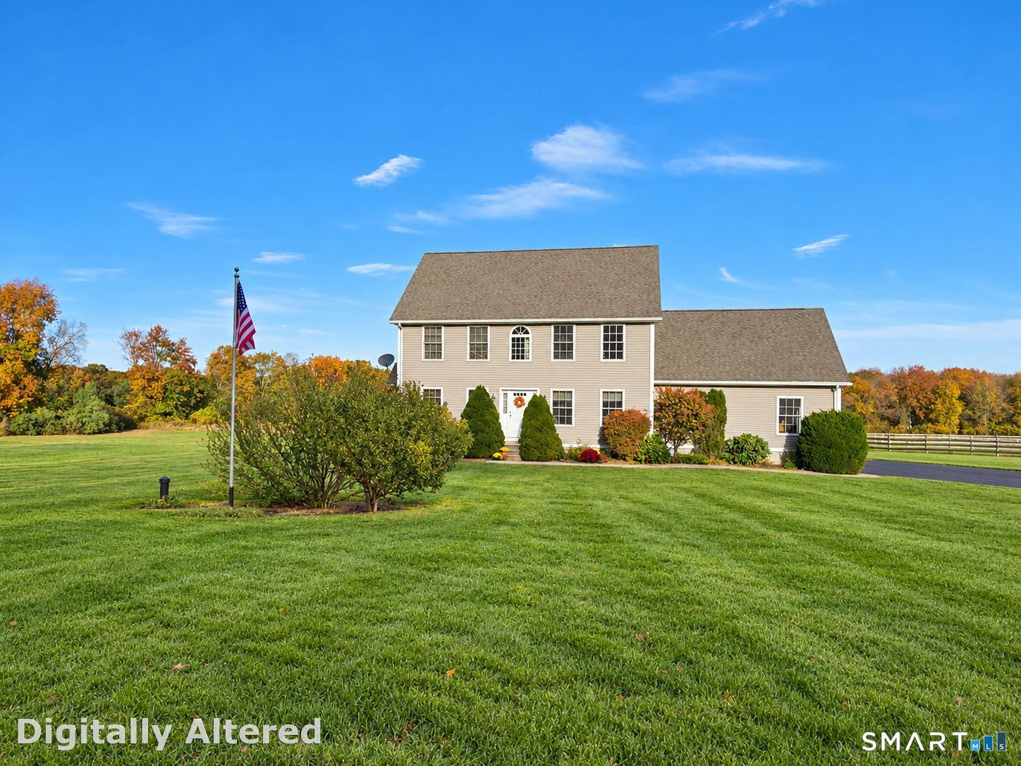 Lovingly maintained by its original owners since 2006, this Colonial offers comfortable living today with room to grow tomorrow. Set on 1.56 acres in Sterling's Sterling Hill area, the home features 2,016 square feet of living space, 3 bedrooms, and 2.5 baths. A propane gas fireplace adds warmth and character, while the primary bedroom offers vaulted ceilings, a walk-in closet, and a private bathroom. Enjoy the convenience of second-floor laundry, with the washer and dryer on the same level as all three bedrooms. Outside, an expansive lawn provides room for recreation and gardening, and a backyard deck offers space to relax. An attached two-car garage and newly seal-coated driveway add everyday convenience. Additional highlights include a new well pump, a 200-amp electrical panel, and an active ADT alarm system. The unfinished walkout basement offers potential for additional living space, while space above the garage presents an opportunity for a future bonus room, subject to applicable approvals. A well-cared-for home with original finishes, room to personalize, and possibilities for the future.