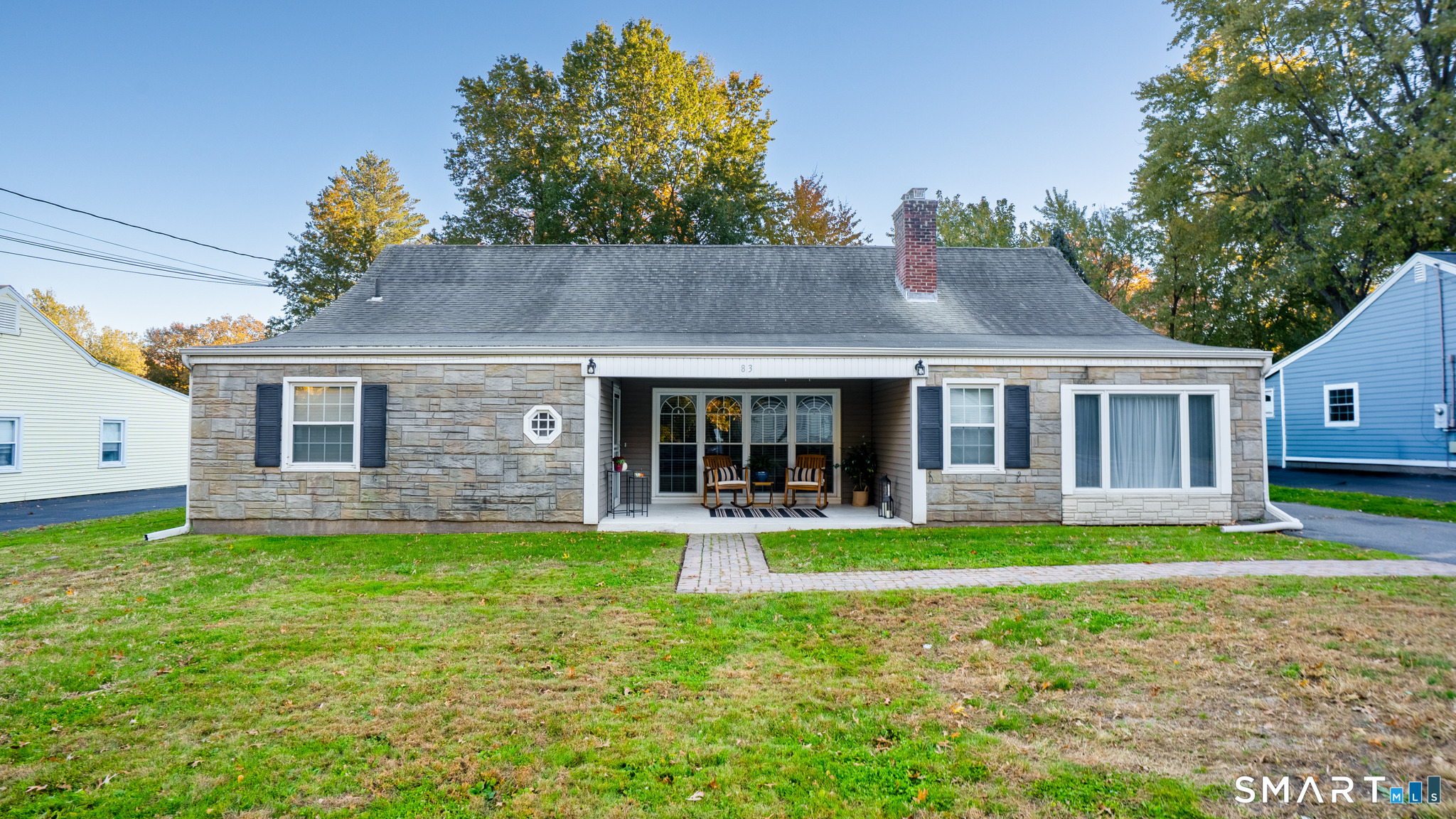 Welcome to 83 Haynes Road, a move-in ready Cape offering a versatile layout, thoughtful updates and wonderful indoor-outdoor living. This home features four bedrooms and two and a half baths, with two bedrooms conveniently located on the first floor and two additional bedrooms upstairs. The living room with built ins and electric fireplace flows into the dining room perfect for entertaining. The kitchen with stainless appliances, granite countertops and marble backsplash opens to a comfortable family room. A new storm door leads from the kitchen to driveway making unloading groceries a breeze! The sunroom provides a bright and inviting space to relax and enjoy views of the backyard. Solar panels keep costs low as well as a new heating system with heat pumps on the main floor (a $47,000 improvement!) along with first floor laundry, new electric heaters in first floor baths, new dryer and new water heater, provide important updates. The fully fenced-in backyard offers space for outdoor enjoyment with a pergola perfect for entertaining and a shed to hold gardening tools. Excellent storage in the large upstairs second bedroom is the perfect spot for any bins and boxes. With its flexible floor plan and desirable updates, this home offers an appealing combination of comfort and functionality. Conveniently located minutes from West Hartford Center, Bishop's Corner, highways and Downtown Hartford, 83 Haynes Road is a wonderful opportunity to enjoy all that West Hartford has to offer.