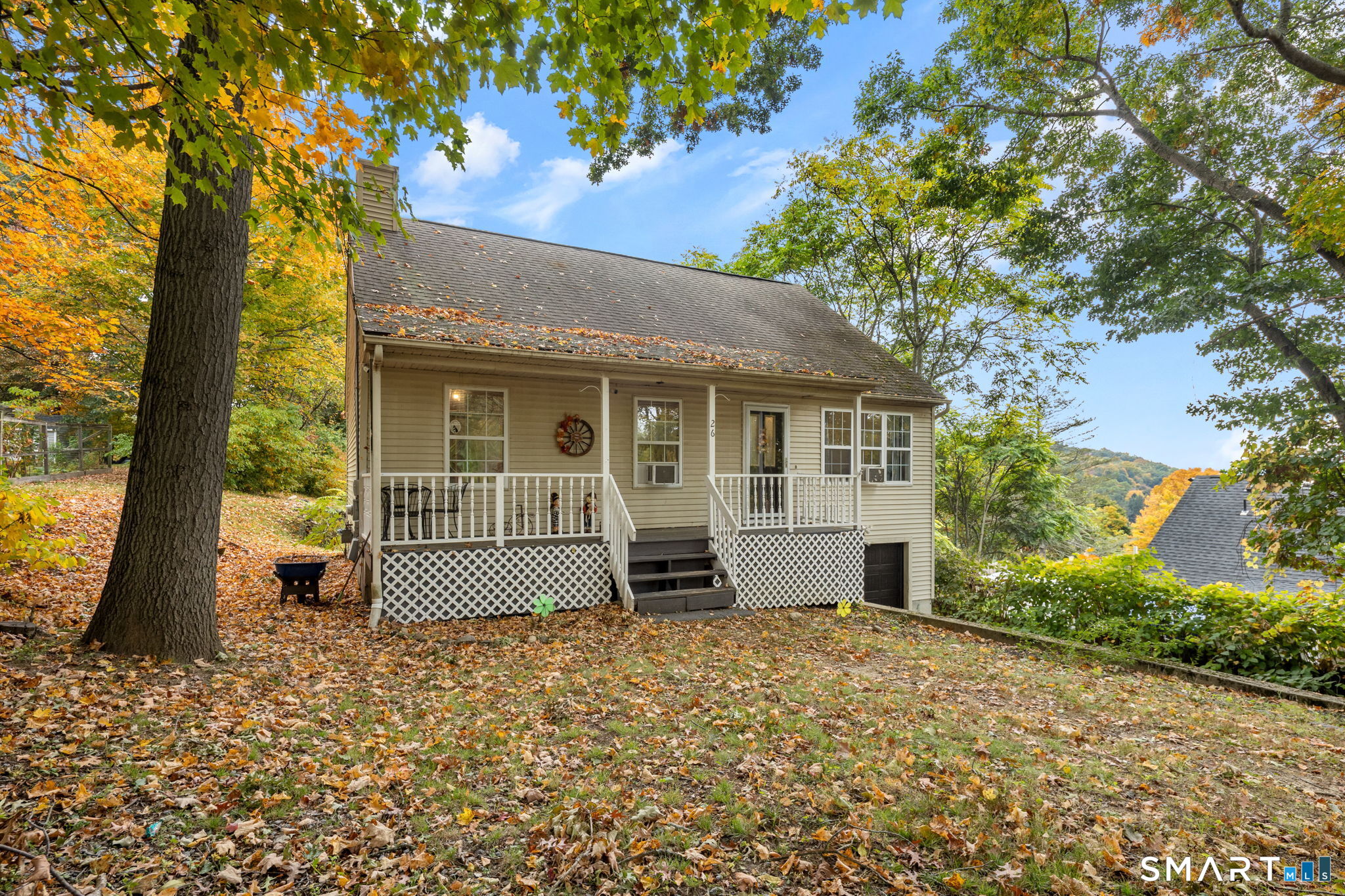 Opportunity knocks in sought-after Oakville! This move-in ready 3-bedroom ranch has the updates buyers want, in a neighborhood they keep coming back to. The covered front porch welcomes you home and is made for slow mornings and easy evenings. Step inside and the cathedral ceiling makes an instant impression, opening up a bright, airy layout where the living room flows right into the dining area and updated kitchen. It's perfect for entertaining or keeping everyone connected. An updated full bath and one-level living keep every day simple. Need more room? The partially finished lower level is ready to become a home office, gym, rec room, or convenient storage. The big-ticket items are already done, with a newer gas heating system and a newer garage door, so your budget can go toward making it your own. A one-car garage under the house, a rear deck for summer cookouts, public water and sewer, and low-maintenance vinyl siding round out this 0.23-acre property. One-level living, real updates and an Oakville address: this is the one you've been waiting for. Come see it before someone else calls it home.