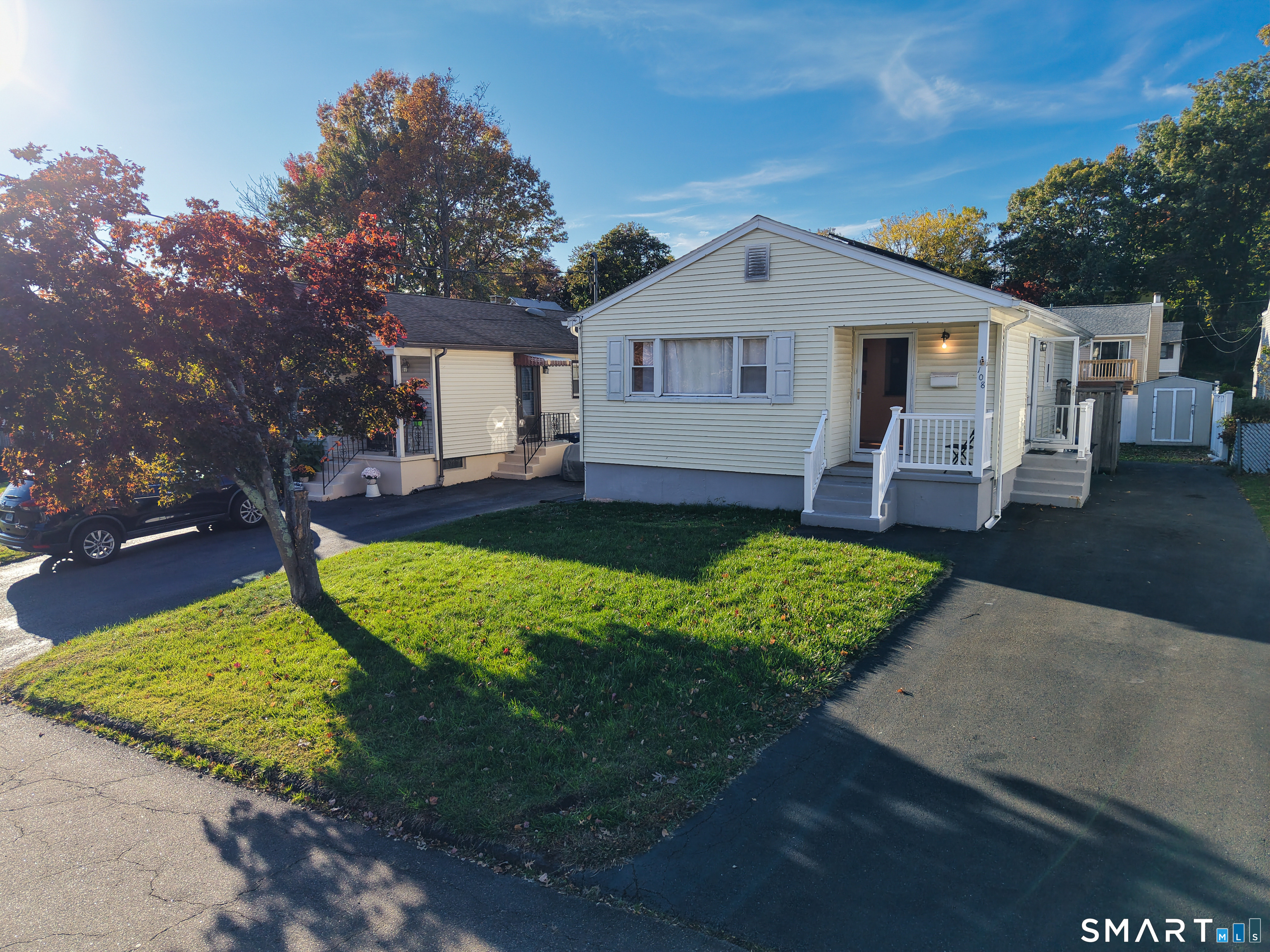 Welcome to the carefree, relaxing comforts of this wonderful modern ranch-style home located in the well desired West Shore community. Just a short walk away from beautiful beaches. This lovely home features two bedrooms (with potential for a third bedroom), 1.5 bathrooms, central air conditioning, recess lighting, hardwood floors throughout, and a newer roof. The main level begins in a spacious living room area with a large Bay window filling natural lighting into the open dining room area and the eat-in kitchen, followed by two decent sized bedrooms, and the main newer bathroom. The kitchen is a good size with granite countertops, stainless steel appliances, plenty of cabinetry, and even space for an island. The lower level offers additional finished heated living space with a family room, half bathroom, laundry area, work station. The fenced-in Backyard is perfect for summertime entertainment which includes patio, outdoor shower, and a shed for extra storage. This well-maintained home will provide years of worry-free days to come. All conveniently located close to Metro North Train Station, restaurants, parks, schools, shopping, and one of the state's foremost locations to observe rare shorebirds along The Sandy Point Beach & Bird Sanctuary nearby.