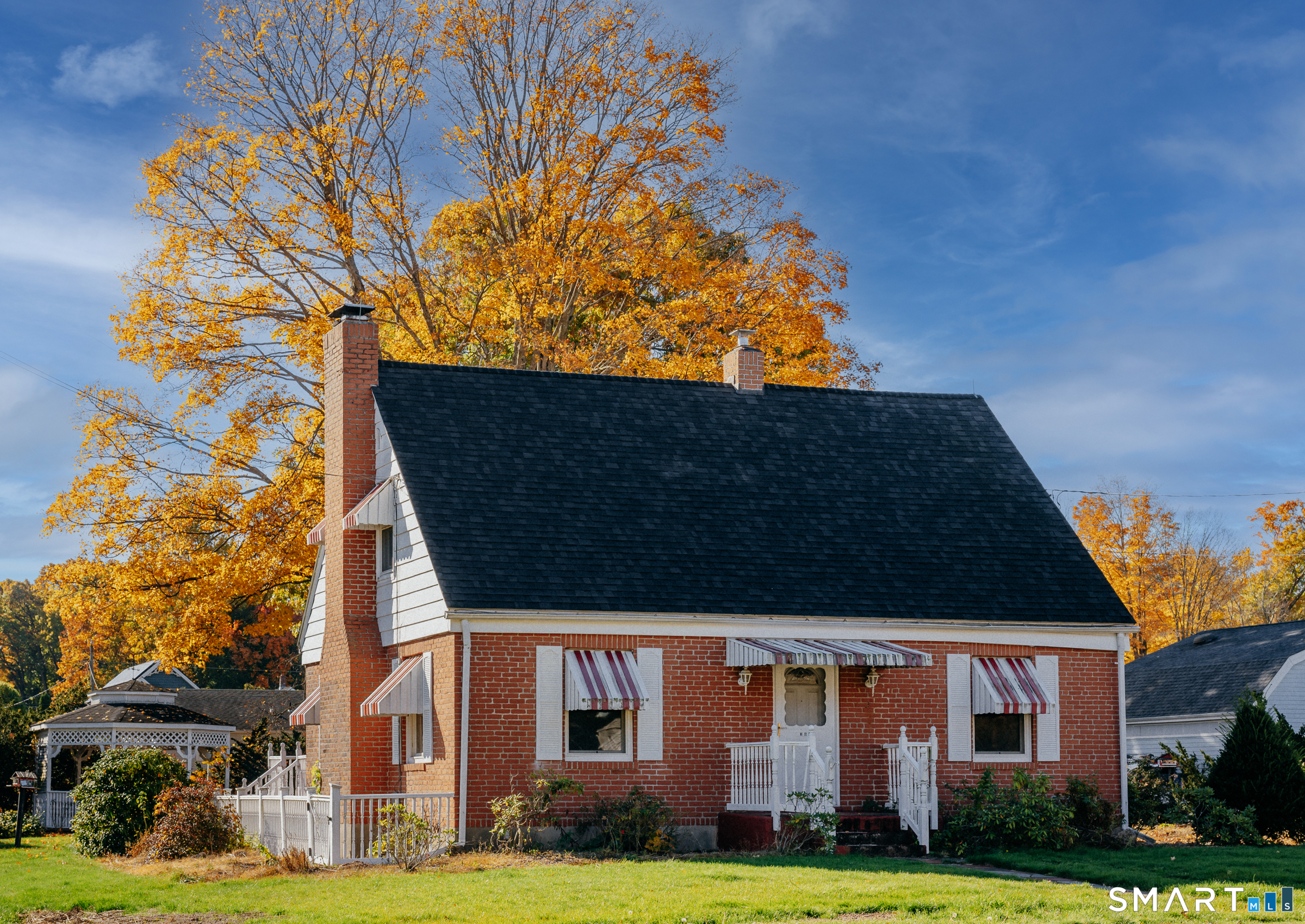 Some homes are all about the updates. Others are about the possibilities. At 266 W Main Street in Plainville, you get a little of both.  This brick Cape has plenty going for it, starting with freshly refinished hardwood floors, a spacious living room with a fireplace, and a layout that gives you options. There are two bedrooms upstairs, plus a formal dining room on the main level that could potentially be converted into a third bedroom.  And some of the expensive stuff? Already taken care of. The roof is approximately 6 years old, the HVAC system was replaced in 2025, and the water heater is just a year old.  The partially finished basement adds another place to spread out, complete with a second fireplace and bathroom. Outside, there's a large deck, gazebo, two sheds, and a detached three-car garage with plenty of room for cars, tools, hobbies, or extra storage.  The kitchen and bathrooms are ready for a refresh, giving the next owner a chance to make the space their own. And with major improvements already completed, there's a great head start.  Conveniently located near major highways, shopping, restaurants, and entertainment, this home puts everyday essentials and plenty to do within easy reach. At $289,900, it's a chance to get into a well-located home with space, flexibility, and potential to make it exactly what you want.