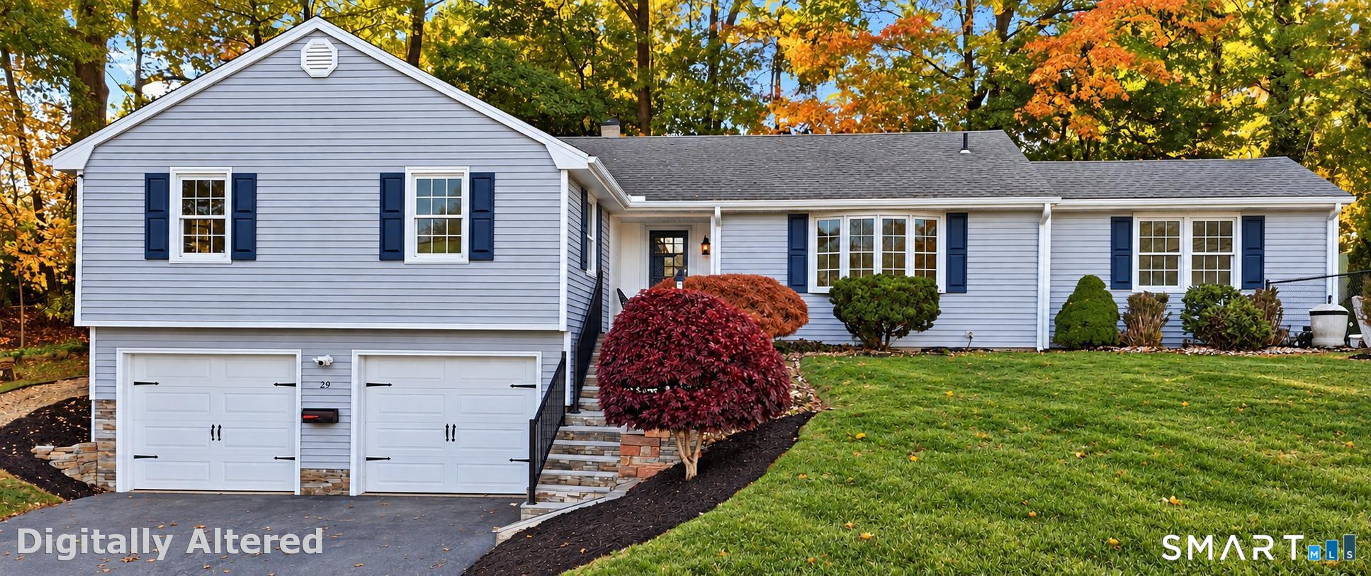 This beautifully maintained L-shaped ranch offers 1,740 square feet of light-filled main-level living space, featuring 3 spacious bedrooms, 2 full bathrooms, and a floor plan that balances comfort and functionality. Beautifully refinished hardwood floors throughout, all-new recessed lighting, freshly painted interiors, and updated electrical outlets enhance the home's appeal throughout. The spacious living/dining area features a welcoming fireplace, while the eat-in kitchen offers new flooring, granite countertops, a center island, and a charming bay window. The family room, complete with built-in cabinetry and direct access to the deck, provides an inviting space for relaxation and entertaining. The remodeled primary bathroom adds a touch of modern elegance, complementing the primary bedroom's abundant space. Downstairs, approximately 700 additional sf of finished living space offers wonderful versatility for a recreation room, home office, or fitness area. Outdoors, the beautifully landscaped grounds and in-ground swimming pool create a private retreat ideal for summer gatherings and leisurely afternoons. Significant improvements include a dual-zone heat pump heating and cooling system, new hot water heater, re-insulated attic, smart thermostats, and a radon mitigation system. Additional highlights include convenient main-level laundry, a two-car garage, and a roof replaced in 2015.
