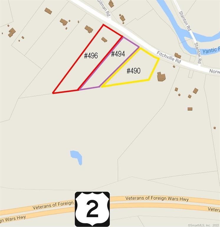 Residential lot with 2.14 acres now available. 200' Road frontage. Nice, private lot, set for a shorter drive-way. Wooded lot. Close but far enough away minutes to Route 2, 10 minutes to Norwich, and 25 minutes to Groton or Hartford. Well/Septic required. Zone R-1. For Sale $70, 000. Abutting lots also available.