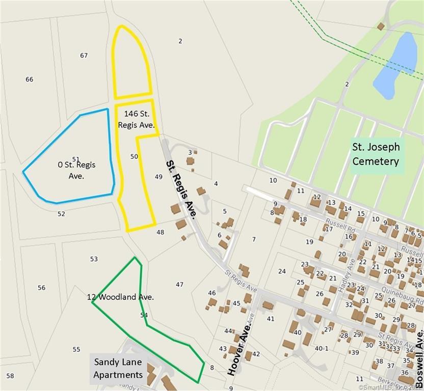 Three parcels of Residential developmental land totaling 12+/- acres located in Taftville now For Sale. Located near Sandy Lane Apartments, Dollar General, Manny's Pizza, Automatic Car Wash, China Garden Restaurant, Dunkin Donuts, Vocatura Bakery, Hess Gas Station, etc. Zone R40. Surveyor maps available. Public Water/Gas is available down the street. Possible Public sewer available. Owner/Agent.The land is sub-dividable, with the possibility of 12 lots. For Sale $375, 000