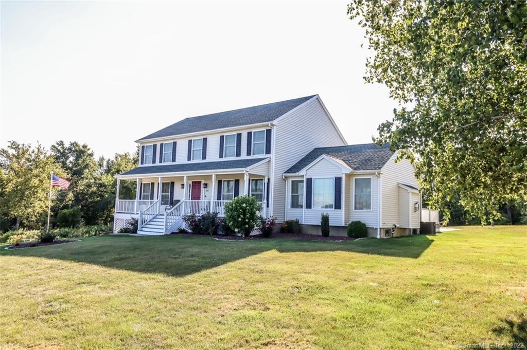 Welcome to this charming 4 bedroom 3 bath farmhouse colonial perfectly situated on lovely 1.6 acre lot. New driveway and a stamped concrete walkway that leads to a gorgeous patio. All new trex decking both front porch and rear deck. A finished basement adds square footage and storage with multiple closet space. Generator hook up available. 32 acres of open space in rear of property. Don't miss your chance to own your dream home!