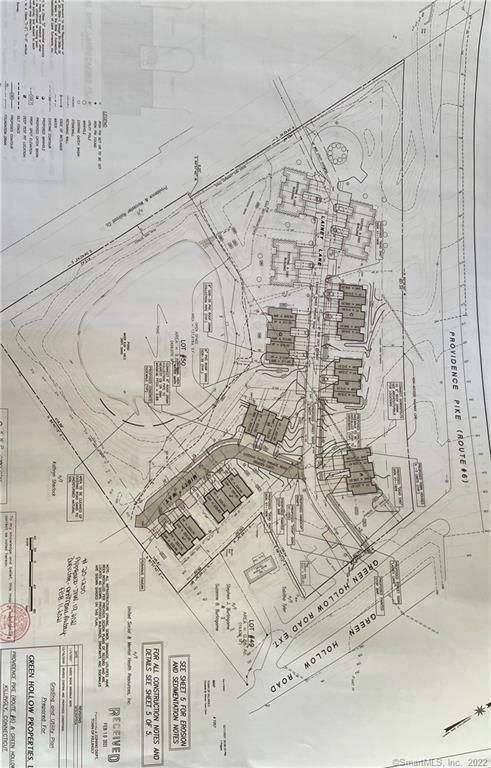 The Developmental right and infrastructure in place for 29 units with additional 4 units approved by town.5 year site plan approval until January 2026 however you may request and additional extension for up to 5 years.Plans are recorded and available. Electric, sewer, water is in and available to be hooked up to units. Road is in and paved.Street lights are in. Perfect location easy access to RT 6 and I395, minutes to RI and MA.