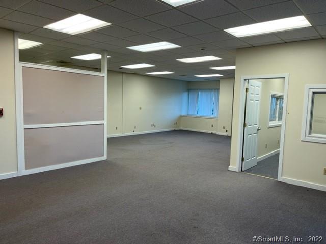 First floor office space with private office, large open area, shared baths and kitchenette. Office has lots of windows, easy access to Super 7 and I-84, great parking and signage on Route 7. Ideal setting for any professional use!