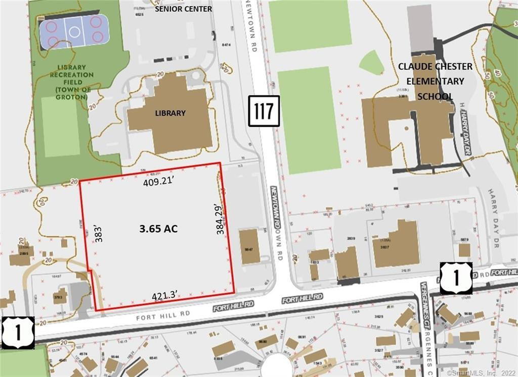 Here's a one-of-a-kind listing... perfect lot and perfect location. 3.65 useable acre lot on busy Route 1 is for sale $789, 000. Zone is Office/Multi-Family with many uses. The parcel is level and has 421' road frontage on Route 1 (aka Fort Hill Rd). Both Town Water and Sewer are available. This won't last long!PERMITTED USES: Office, Retail, Personal Services, Medical Clinic, Hotel/Motel, Nursing Facility, Pet Grooming, Club/Lodge, Commercial Recreation, Adult Day Care Facility, Childcare Center, B&B, FuneralBY SPECIAL PERMIT: Active Senior Living, Multi-Unit Dwelling