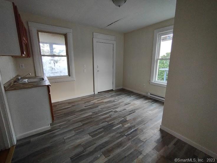 Spacious 3rd Floor 4 BR Apartment. Freshly Painted, Refinished floors. 6 large rooms, can be used as 3 or 4 bedrooms depending on needs. Appliances NOT included. Applicant must have decent credit. 2 Months Security Deposit. Some minor repairs will be completed be prior to occupancy.