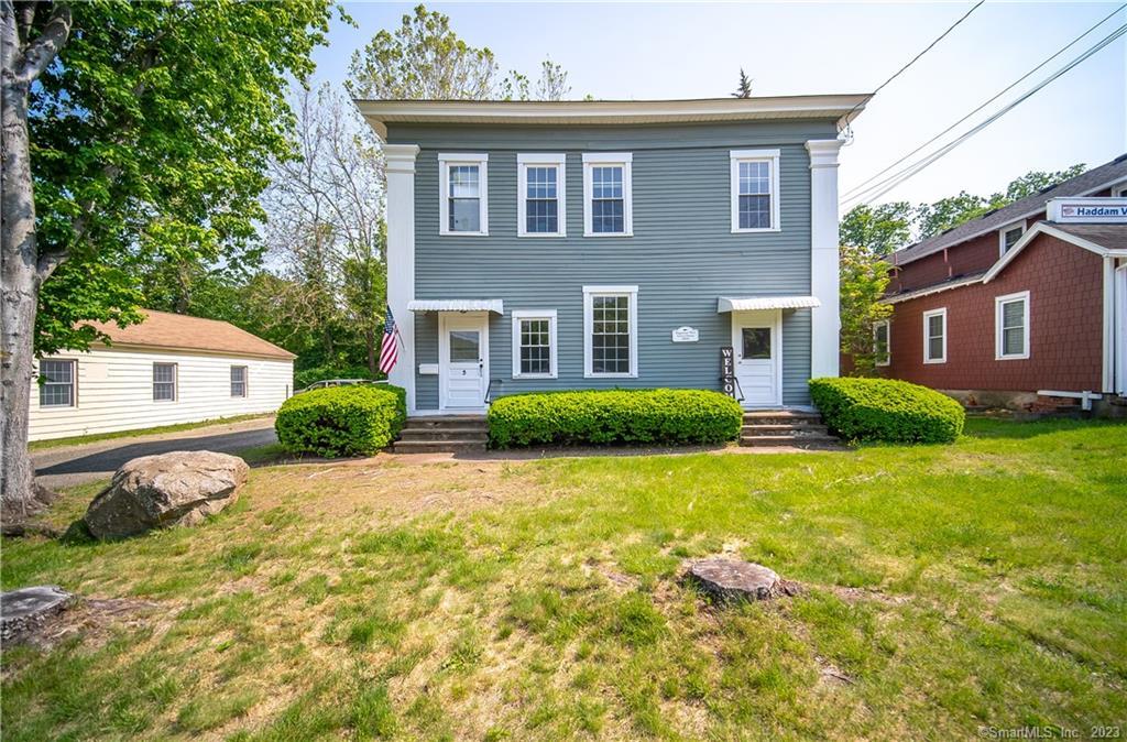 Own a piece of Haddam History! This 2 Unit used to be the Haddam School House in 1858. Great location in the town center, walk to country store, school and restaurants. Live in one unit rent out the other. Buy as an investment and rent out both units. 2 bedroom 1 bath in each unit. Furnace 2011, well pump 2013, deck 2012. New windows and newer roof. Unit completely updated on first floor. 2nd floor has new bathroom and some updates in kitchen. One furnace for both units. separate electric. Live in one rent the other. Walk to corner store, breakfast place and bank. Close to store and Rte 9