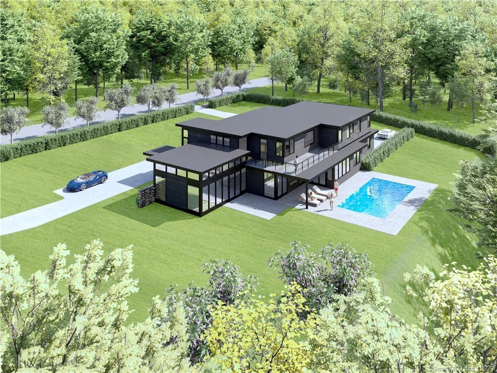 Modern Love! In the great tradition of New Canaan Moderns, this breathtaking stone and glass residence will be built by Hobi Award winning builder/architect team.  This energy efficient home features floor to ceiling windows,  9 ft ceilings and an open floorplan that captures the surrounding beauty of the landscape.  Relax by the fireplace on your covered porch that overlooks the architect designed swimming pool and patio. The interiors capture all the amenities that one expects in a modern masterpiece - fabulous gourmet kitchen, living room with 13 foot ceilings and floor to ceiling windows, first floor bedroom, luxurious baths, wide plank oak floors, and glamorous designer finishes throughout! A once in a lifetime opportunity to custom build your dream home!