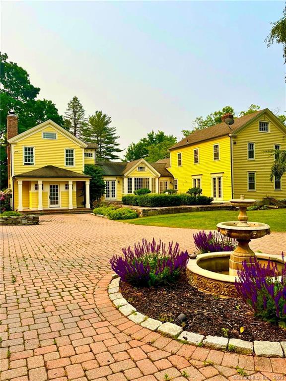 Welcome to 140 Stilson Hill Rd. This exquisite estate features a royal drive up to your round about brick driveway with a water fountain at the center of the entrance, which faces the 3-car garage. The grand driveway entrance faces the beautiful property and is surrounded by over 6 acres of land stretched all around. The classic home features cathedral ceilings, recess lighting and beautiful hardwood floors. With the master bedroom and bathroom on the west wing of the property, above the living and dining level while the east wing of the property hosts 3 bedrooms fitted with 2 and a half bathrooms, a study and sitting room and an extra living room with a fireplace and the attic and a wall-to-wall basement with a lot of storage. The kitchen is furnished with granite countertops, a subzero refrigerator, gas stove top, double wall oven, a washroom fitted with a washer and dryer and lots of storage space. The large estate consists of an elegant garden structure in the backyard with a hot tub on the back patio. Wont Last !!!!