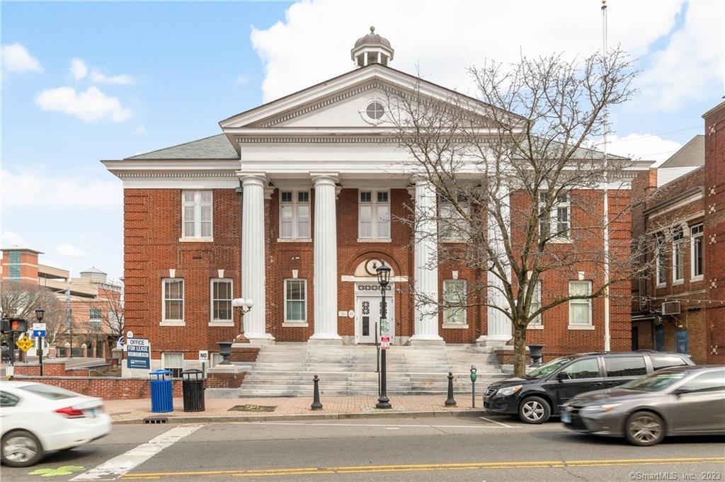 3 stunning office/creative spaces available in the former City Hall and Norwalk Museum: 1, 577, 3, 700 & 5, 780 sq ft. Historic brick building with marble step entry and impressive columns from the classic age. Grand lobby leads to office space. Plenty of onsite parking. High foot traffic. Many restaurants & convenience within walking distance. Walk to South Norwalk Train Station. BRING YOUR BUSINESS TO SONO - Featuring: The SONO Collection Mall - The Maritime Aquarium - Residence Inn by Marriott - Walk to Water & Train - High Residential Density - Center of Transportation - Vibrant Business Community - Dining Destination - New England Character.